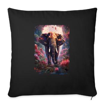 Mammouth - Coussin et housse de 45 x 45 cm - noir - Devant