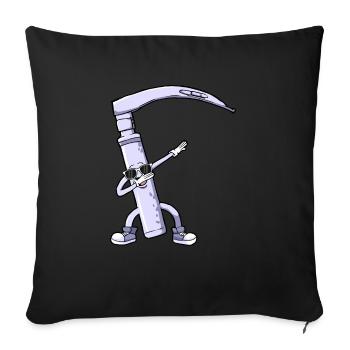 Anesthésiste Anesthésiologie Polka Dot - Coussin et housse de 45 x 45 cm - noir - Devant