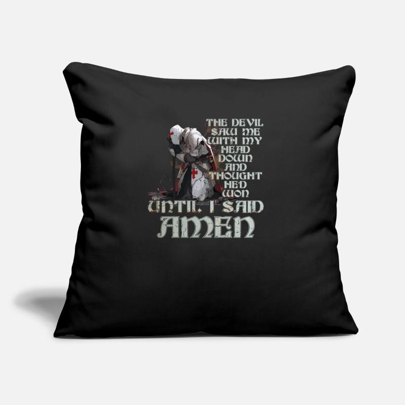 The Devil Saw Me Thought He'd Won Jesus Scriptures Sofa pillow with filling 45cm x 45cm