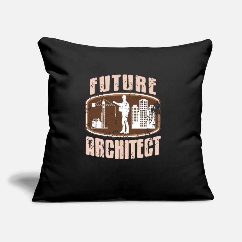 Future Architect Retro Architecture Student Sofa pillow with filling 45cm x 45cm