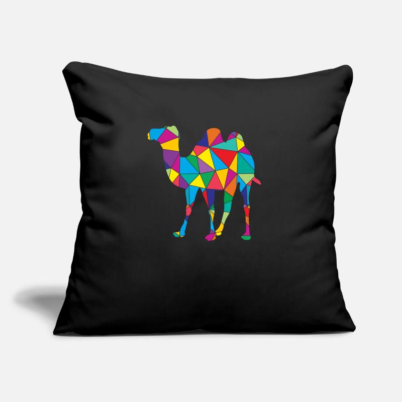 Camel Polygon Desert Art Sofa pillow with filling 45cm x 45cm