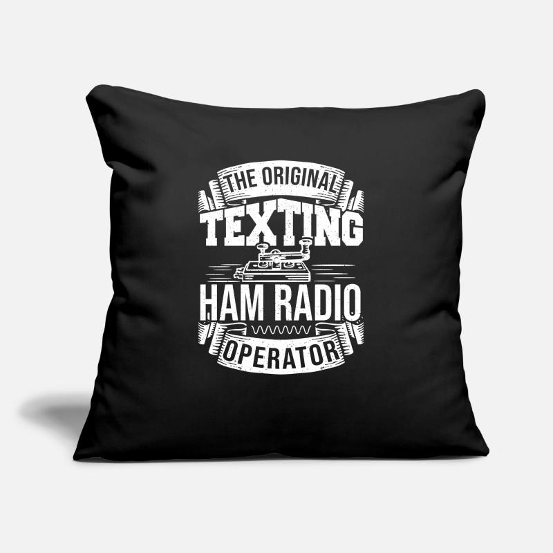 The Original Texting Ham Radio Operator Network Fr Sofakissen mit Füllung 45 x 45 cm