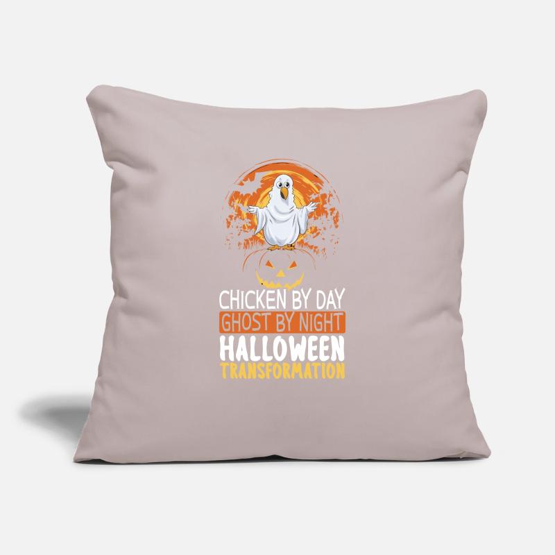 Hühnchen Halloween Süßes oder Saures Hühnerbauer Sofakissen mit Füllung 45 x 45 cm