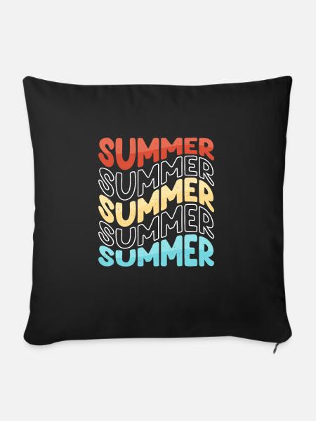 Summer - Sofakissen mit Füllung 45 x 45 cm - Schwarz