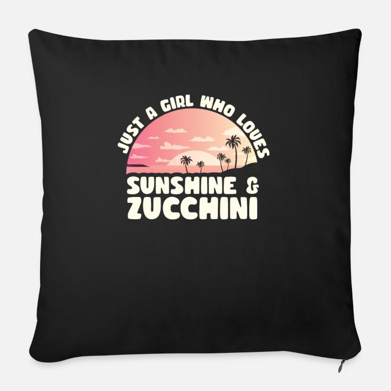 Zucchini - Sofakissen mit Füllung 45 x 45 cm - Schwarz