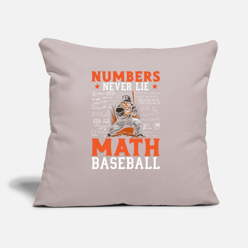 Baseball Math Lover Mathematician Baseball Player Sofa pillow with filling 45cm x 45cm