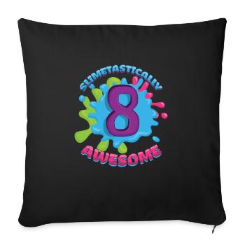 For Age 8 Year Old Kids Slime Lover Awesome Slime - Sofa pillow with filling 45cm x 45cm - black - Front