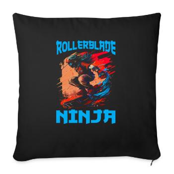 Rollerblade Ninja 6 - Sofa pillow with filling 45cm x 45cm - black - Front