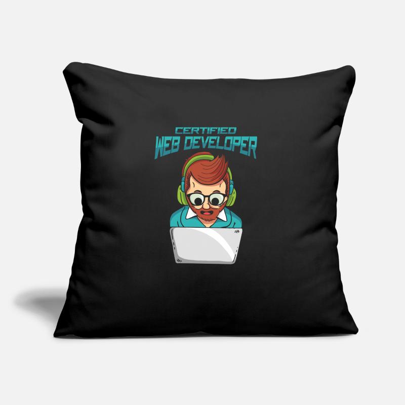 Web Developer Web Developer Certified Sofa pillow with filling 45cm x 45cm