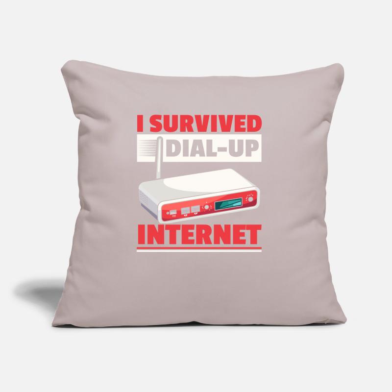 Dial Up Internet Connection 90's Computer Jokes Sofa pillow with filling 45cm x 45cm