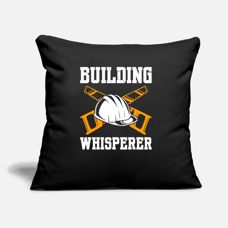Building Whisperer Construction Worker Sofa pillow with filling 45cm x 45cm