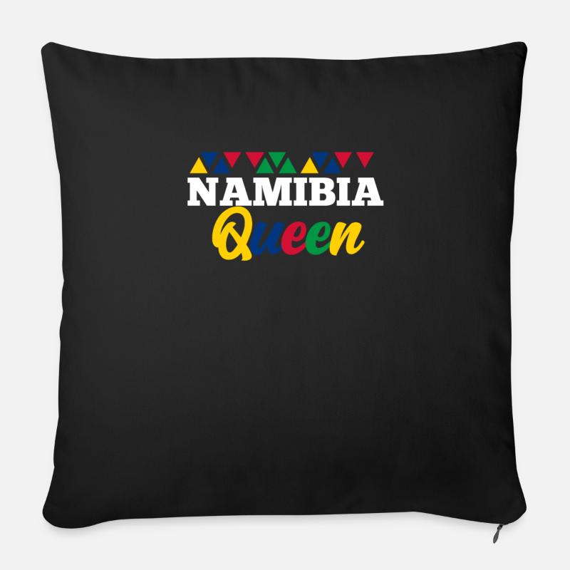 Namibia - Sofakissen mit Füllung 45 x 45 cm - Schwarz