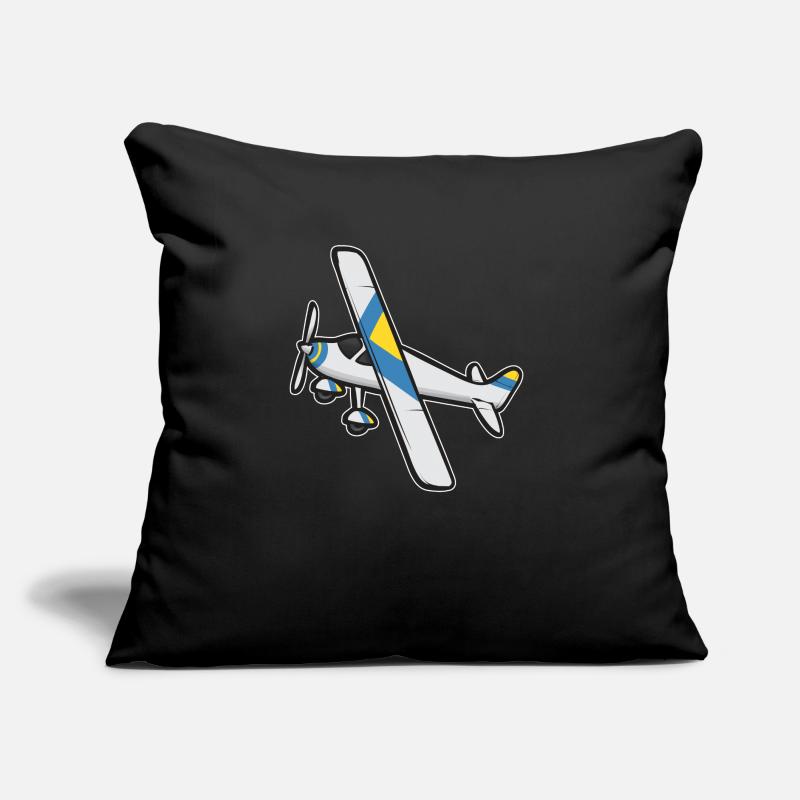 Modèle d’avion télécommandé Coussin et housse de 45 x 45 cm
