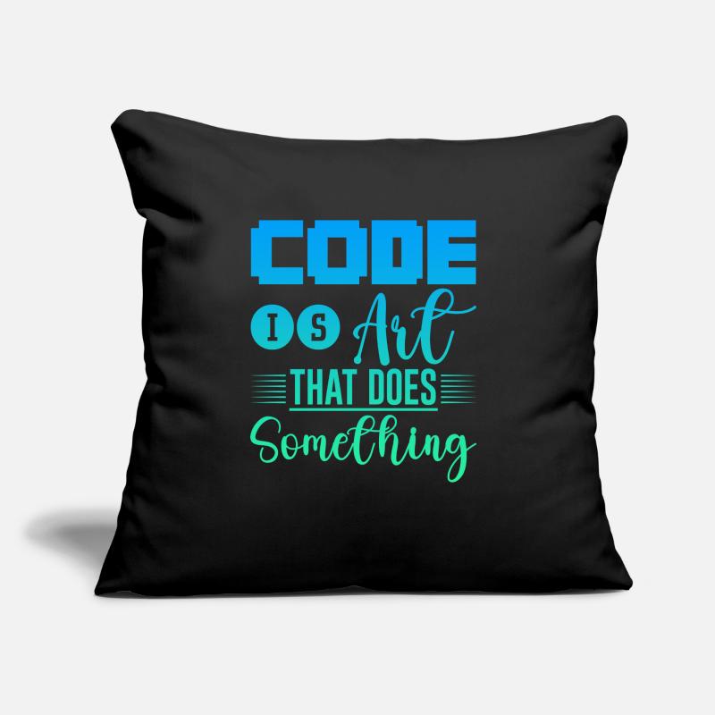 Code Is Art That Does Something 4 Sofakissen mit Füllung 45 x 45 cm