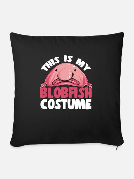 Blobfisch - Sofakissen mit Füllung 45 x 45 cm - Schwarz