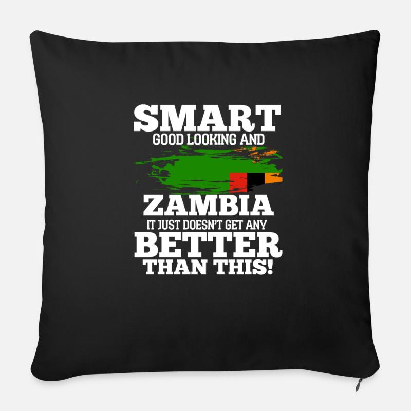 Sambia - Sofakissen mit Füllung 45 x 45 cm - Schwarz