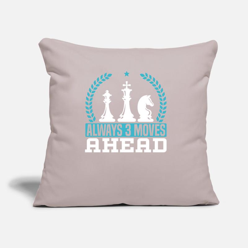 Chess Board Game Checkmate Strategy Chess Player Sofa pillow with filling 45cm x 45cm