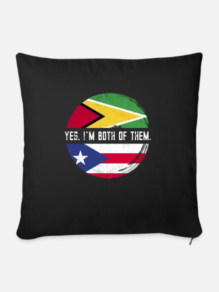 Guyana Flagge Guyanese Guyana - Sofakissen mit Füllung 45 x 45 cm - Schwarz