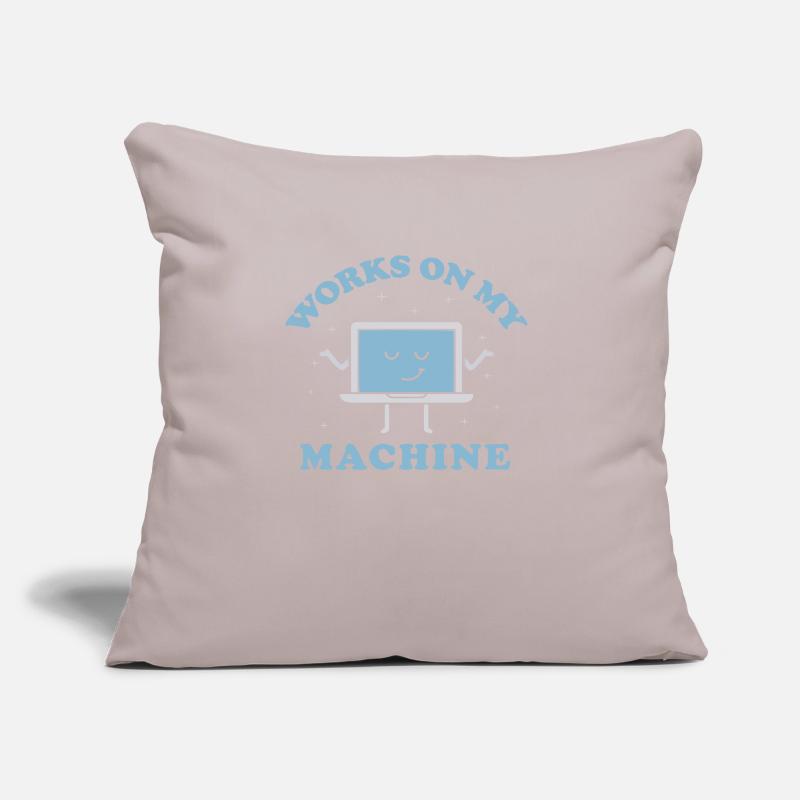 Works On My Machine Funny Programmer Software Sofa pillow with filling 45cm x 45cm
