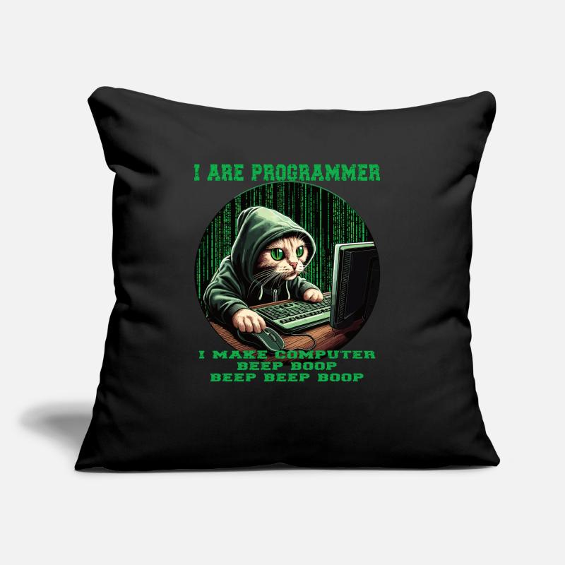 I are programmer Sofa pillow with filling 45cm x 45cm