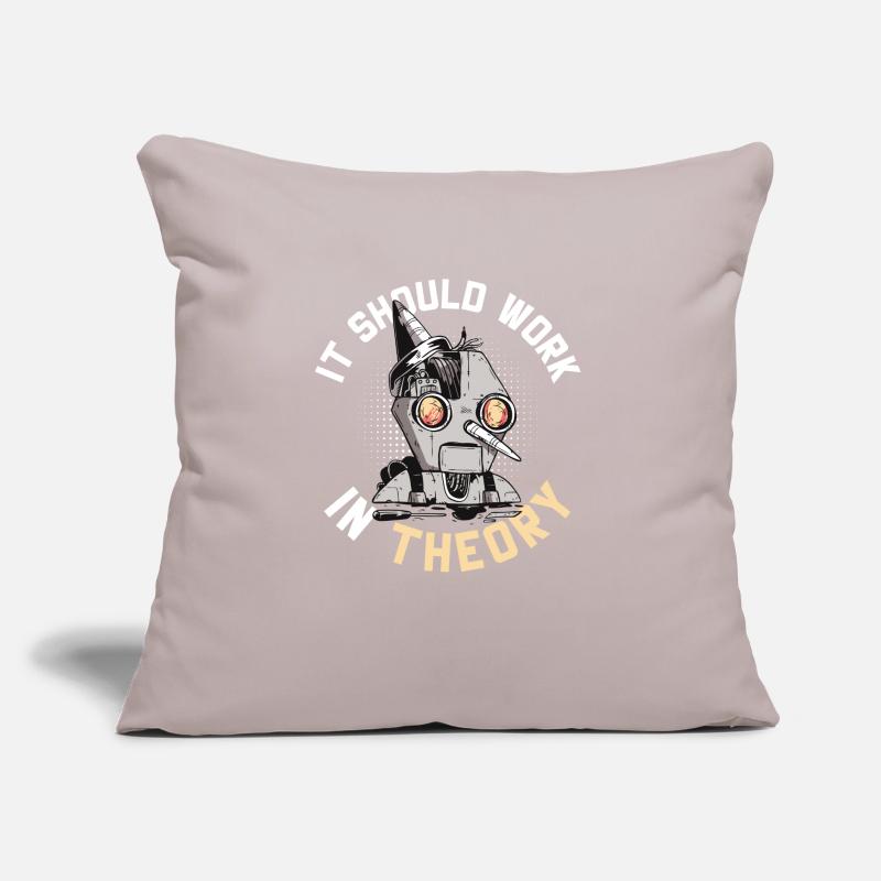 Robotics Droid Builder Build Robot It Should Work Sofa pillow with filling 45cm x 45cm