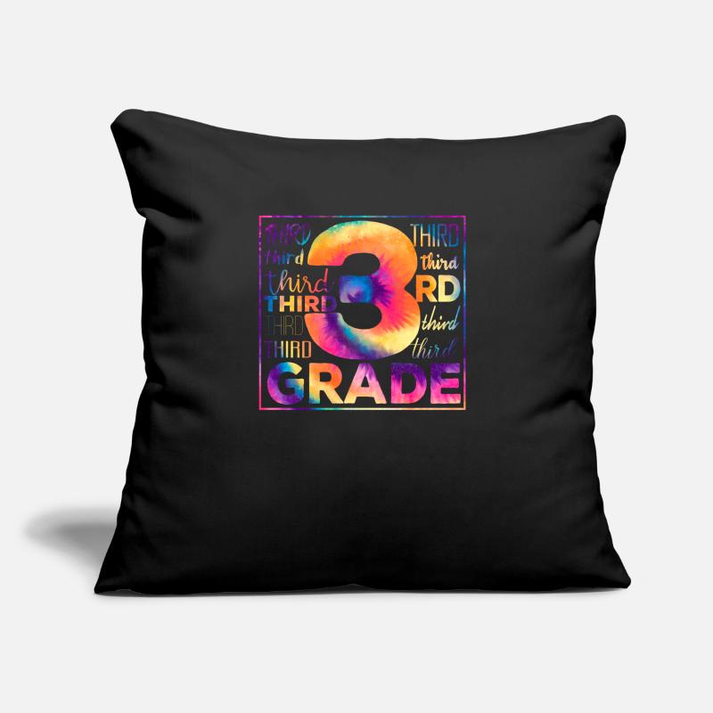Tie Dye 3rd Grade Third Typography Team Students Sofa pillow with filling 45cm x 45cm
