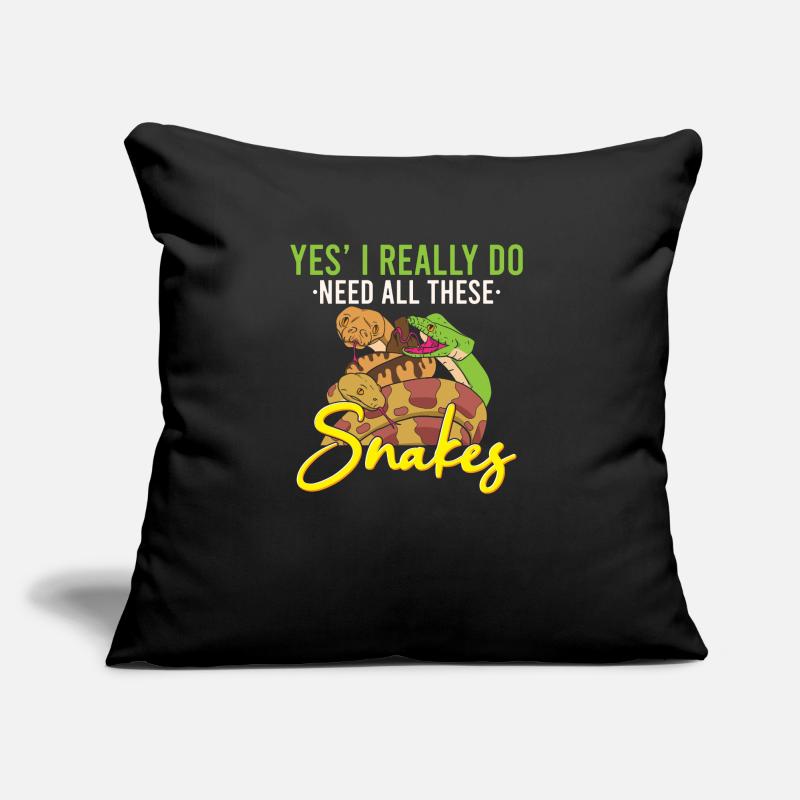 Funny Python Snake / Boa Constrictor Sofa pillow with filling 45cm x 45cm