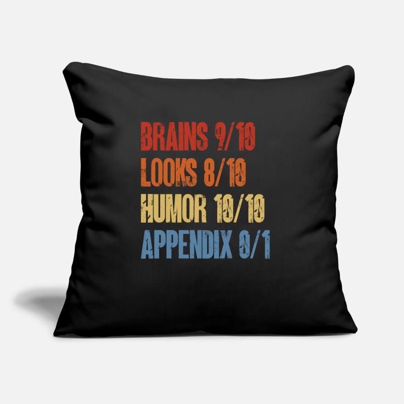 Appendicectomie Appendicite Coussin et housse de 45 x 45 cm