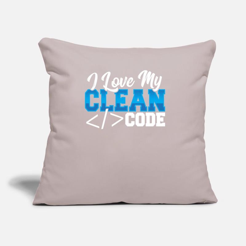 Programmation J’aime mon code propre Coussin et housse de 45 x 45 cm