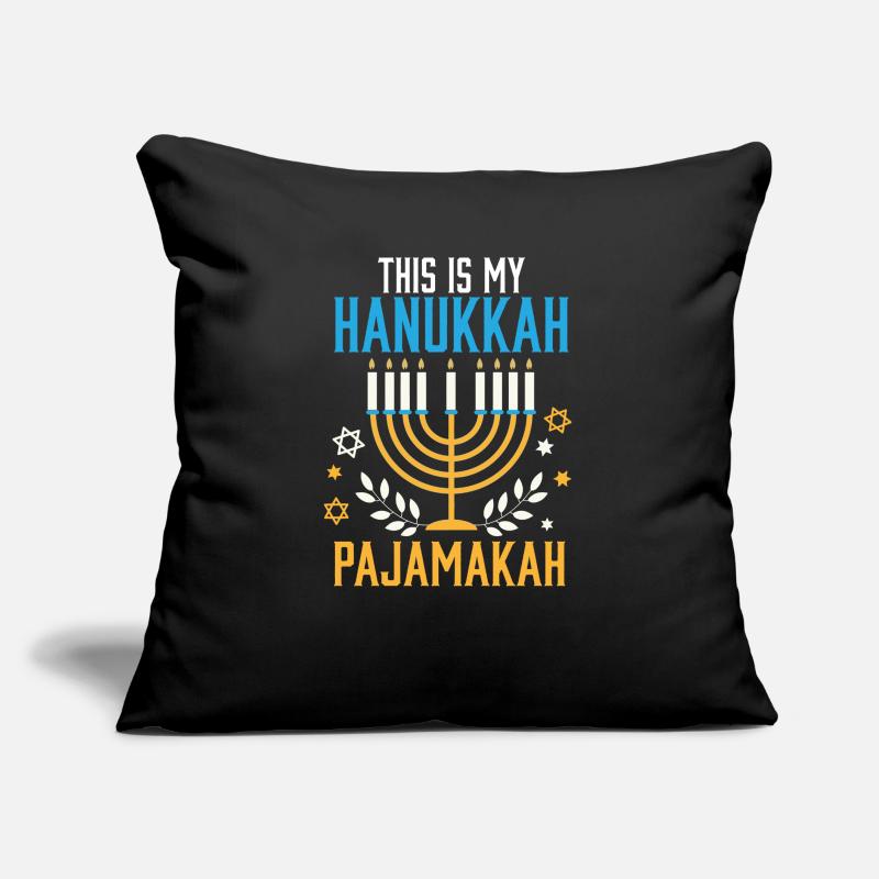 Juif c’est mon pyjama de Hanoukka assorti Coussin et housse de 45 x 45 cm