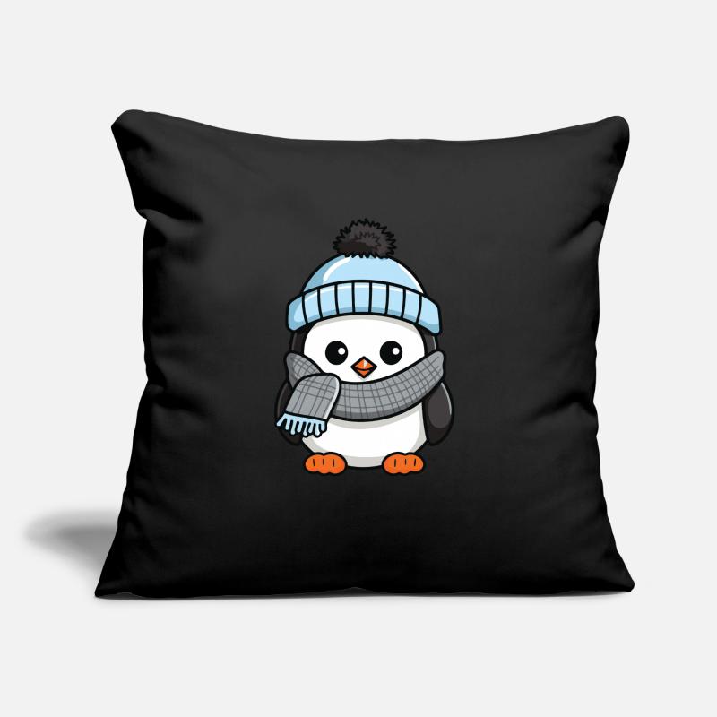 Pinguin Winter Comic Niedlich Sofakissen mit Füllung 45 x 45 cm