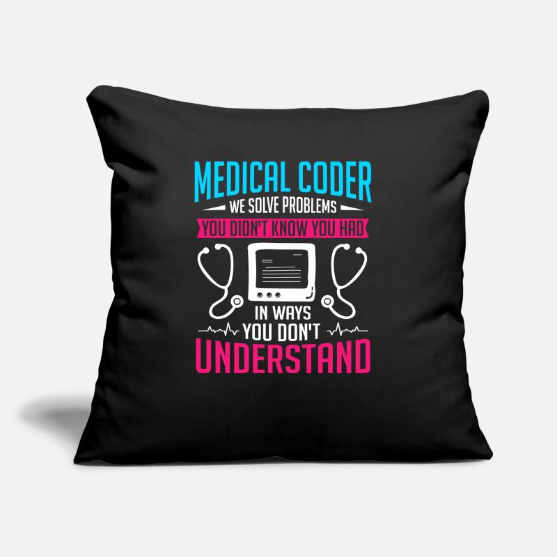 Medical Coder Coding Specialist Sofa pillow with filling 45cm x 45cm
