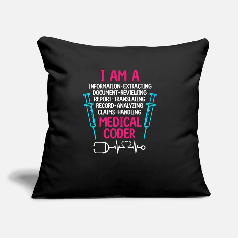Medical Coder Coding Specialist Sofa pillow with filling 45cm x 45cm