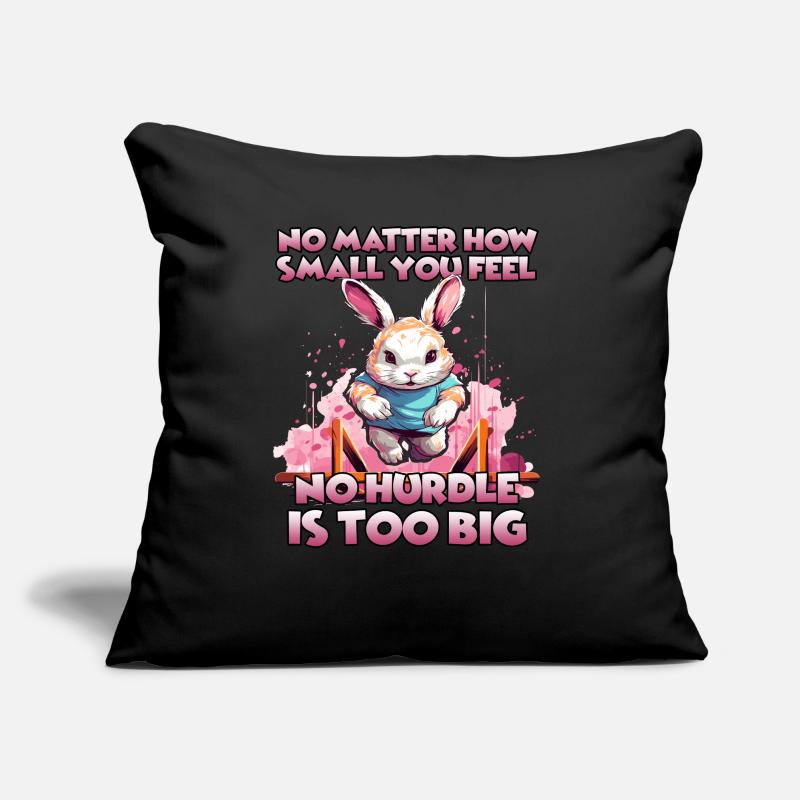 Rabbit rabbithop training for your Sofa pillow with filling 45cm x 45cm