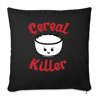 Cereal Killer - Sofa pillow with filling 45cm x 45cm - black - Front
