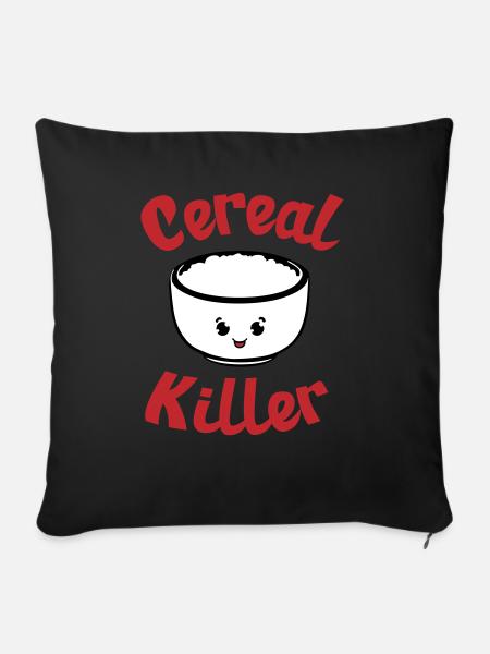 Getreide-Killer - Sofakissen mit Füllung 45 x 45 cm - Schwarz