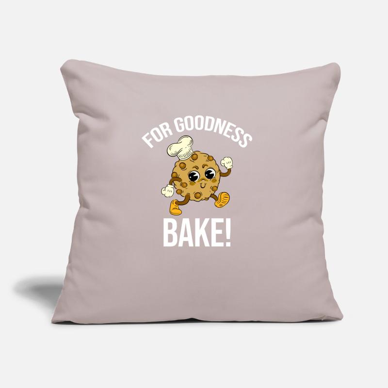 For heaven's sake, bake! Baking Puns Sofa pillow with filling 45cm x 45cm