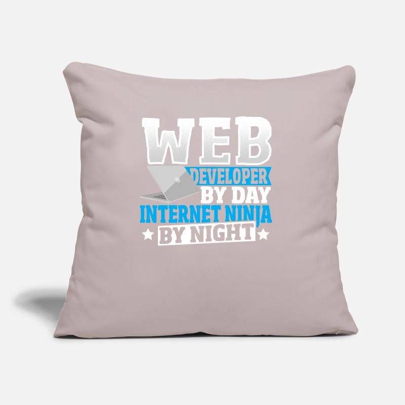 Web Developer By Day Internet Ninja By Night Sofa pillow with filling 45cm x 45cm