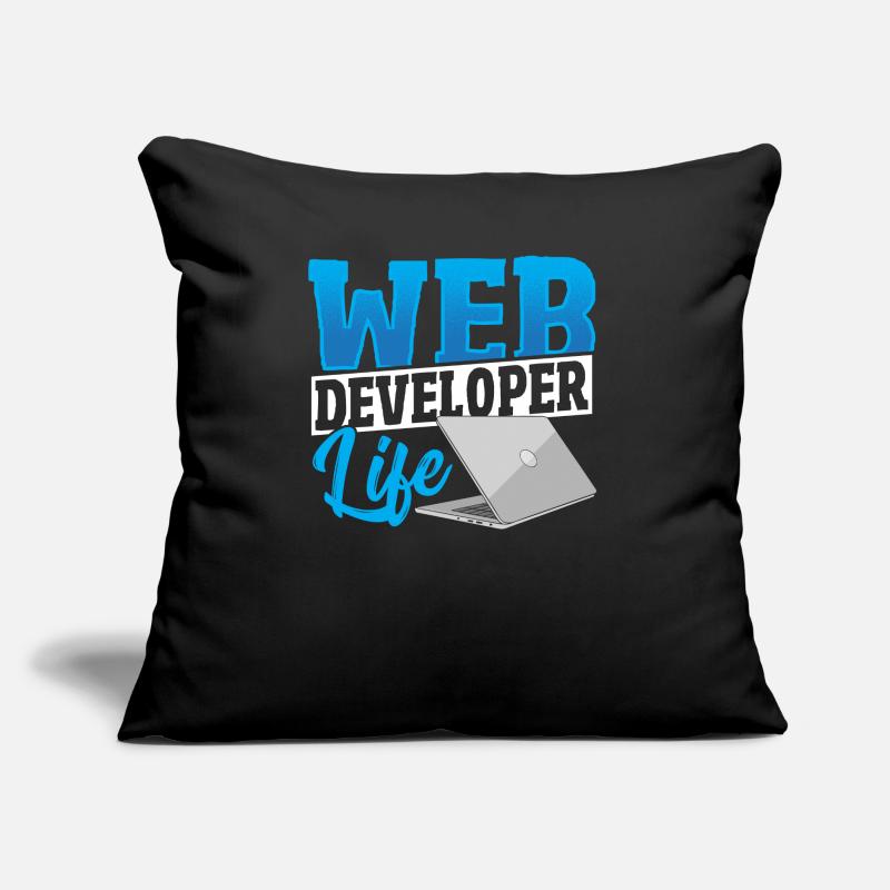 Vie de Développeur Web Programmeur Développeur Web Coussin et housse de 45 x 45 cm