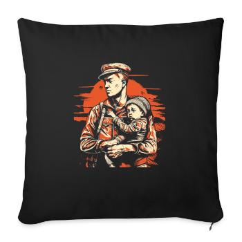 Veteran Day Dad Opa Veteranen - Sofakissen mit Füllung 45 x 45 cm - Schwarz - Vorne