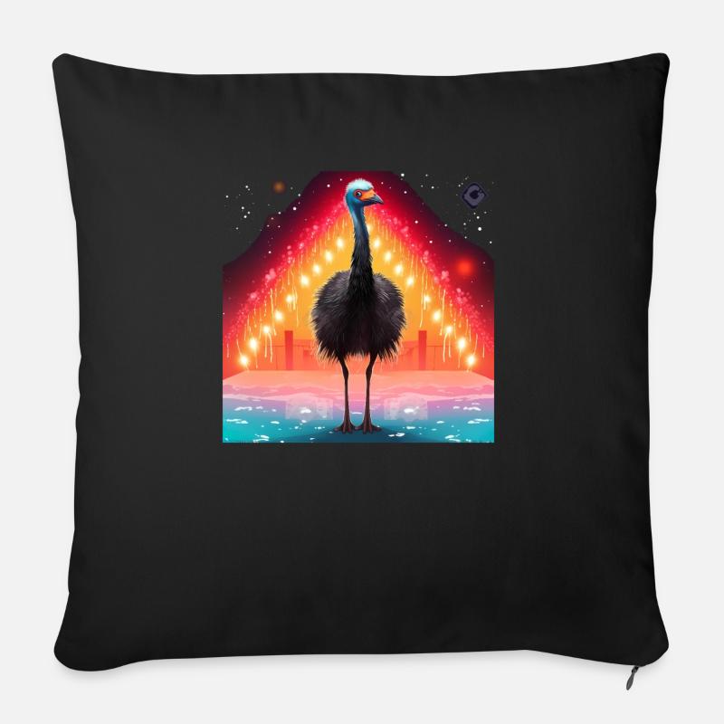 Strauß xmas Elemente, Liebe Strauße - Sofakissen mit Füllung 45 x 45 cm - Schwarz