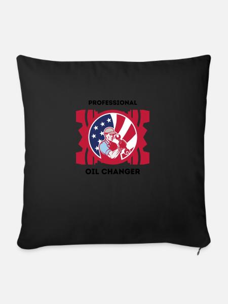 Mechaniker lustige Sprüche - Sofakissen mit Füllung 45 x 45 cm - Schwarz