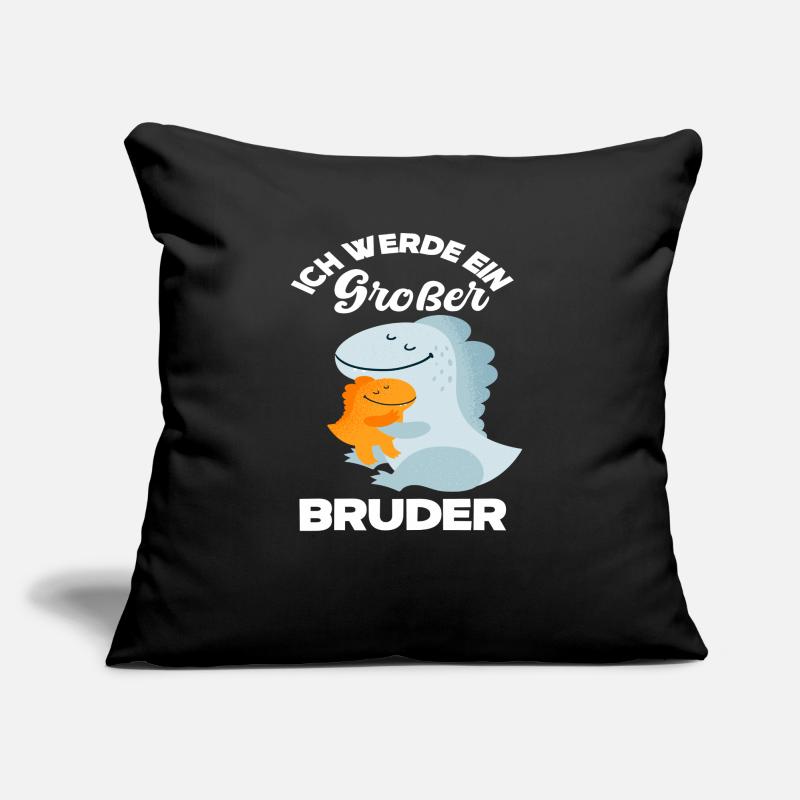 Ich Werde Großer Bruder Dinosaurier Geschenkidee Sofakissen mit Füllung 45 x 45 cm