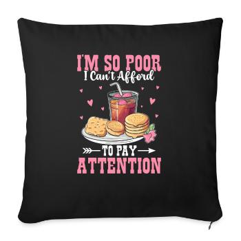 Funny Southern Slang - Sofa pillow with filling 45cm x 45cm - black - Front