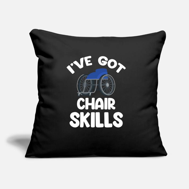 J’ai des compétences de chaise drôle paralympique Coussin et housse de 45 x 45 cm