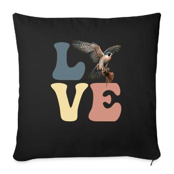 Fauconnerie Fauconnier Hawking - Coussin et housse de 45 x 45 cm - noir - Devant