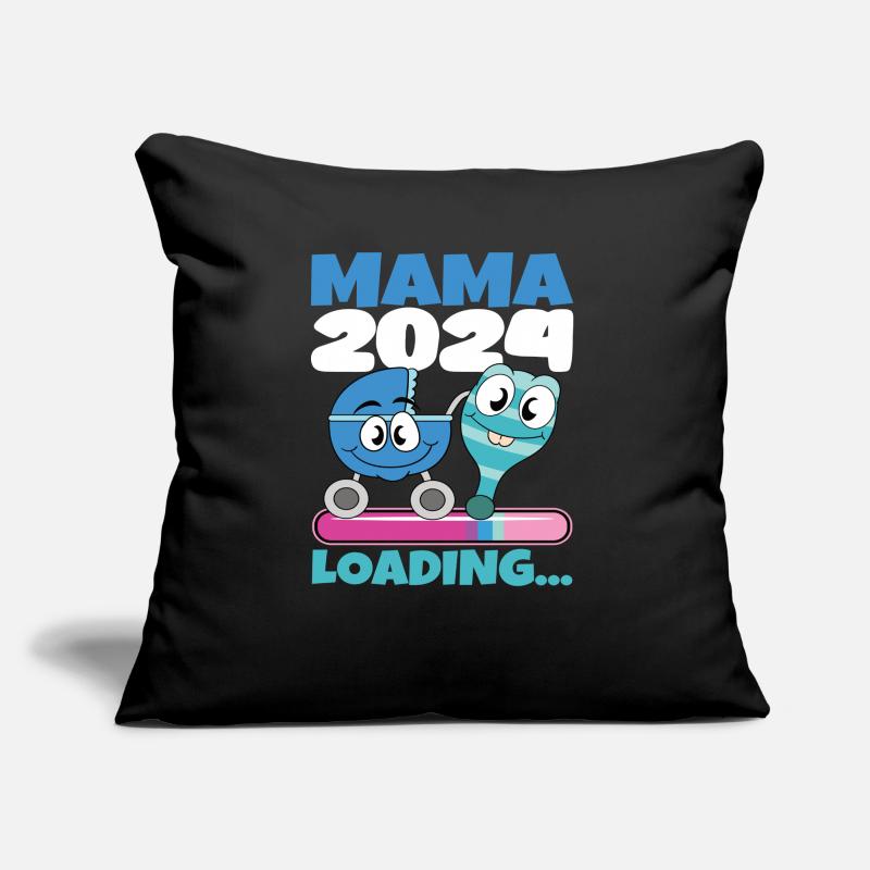 Mama 2024 werdende Mutter Schwangerschaft Sofakissen mit Füllung 45 x 45 cm