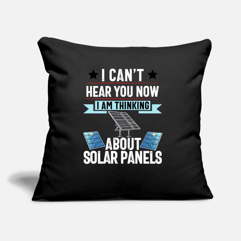 Solar Panel Installer Technician Men Renewable Sofa pillow with filling 45cm x 45cm