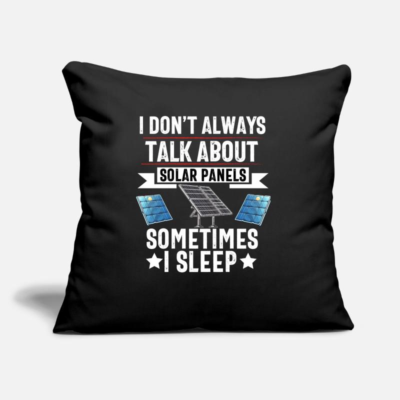 Solar Panel Installer Technician Men Renewable Sofa pillow with filling 45cm x 45cm