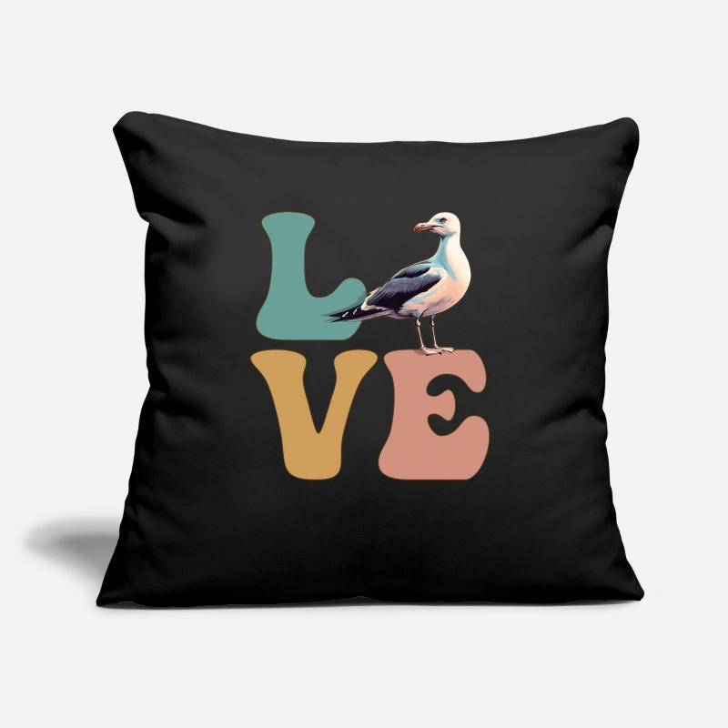 Seemöwe Seemöwe Seevogel Sofakissen mit Füllung 45 x 45 cm